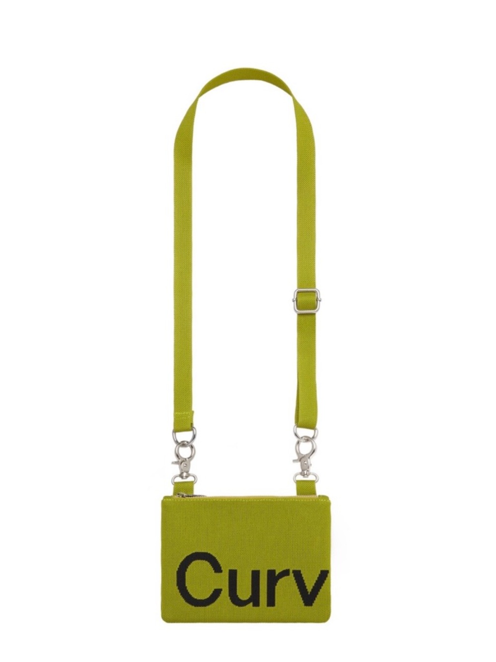 Green 'Curv' Crossbody Pouch